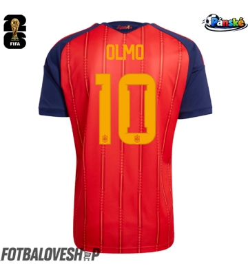 Španělsko Dani Olmo #10 Domácí Dres MS 2026 Krátký Rukáv