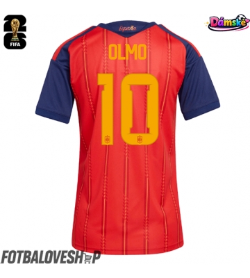 Španělsko Dani Olmo #10 Dámské Domácí Dres MS 2026 Krátký Rukáv