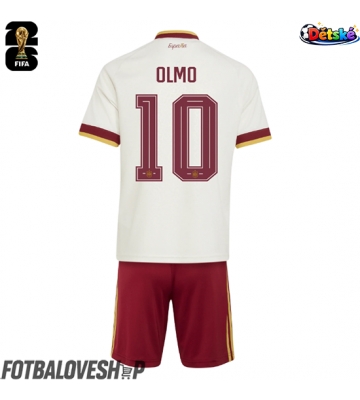 Španělsko Dani Olmo #10 Dětské Venkovní Dres MS 2026 Krátký Rukáv (+ trenýrky)