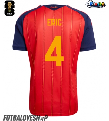 Španělsko Eric Garcia #4 Domácí Dres MS 2026 Krátký Rukáv
