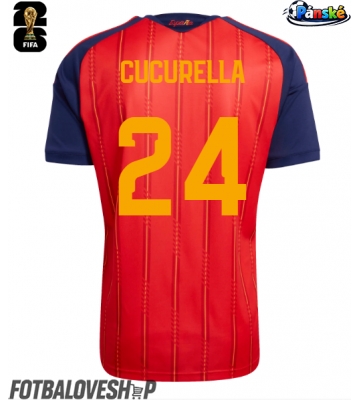 Španělsko Marc Cucurella #24 Domácí Dres MS 2026 Krátký Rukáv