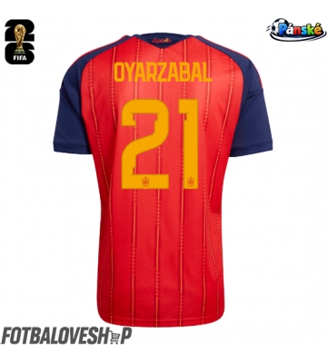 Španělsko Mikel Oyarzabal #21 Domácí Dres MS 2026 Krátký Rukáv