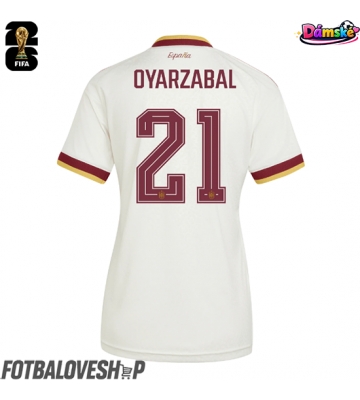 Španělsko Mikel Oyarzabal #21 Dámské Venkovní Dres MS 2026 Krátký Rukáv