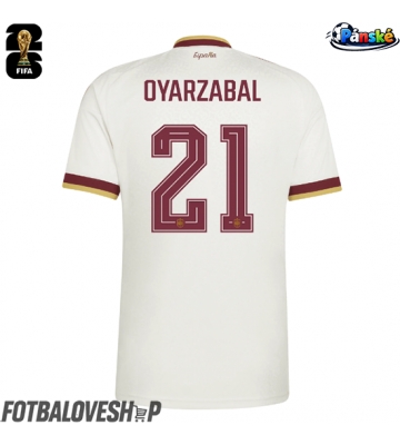 Španělsko Mikel Oyarzabal #21 Venkovní Dres MS 2026 Krátký Rukáv