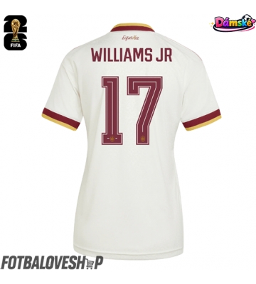 Španělsko Nico Williams #17 Dámské Venkovní Dres MS 2026 Krátký Rukáv