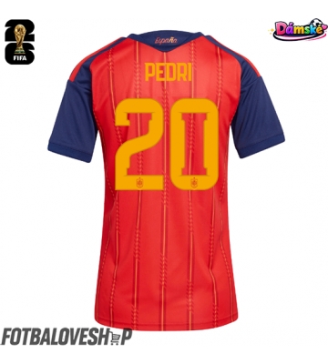 Španělsko Pedri Gonzalez #20 Dámské Domácí Dres MS 2026 Krátký Rukáv