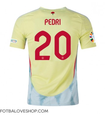 Španělsko Pedri Gonzalez #20 Venkovní Dres ME 2024 Krátký Rukáv