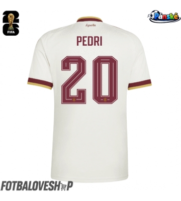 Španělsko Pedri Gonzalez #20 Venkovní Dres MS 2026 Krátký Rukáv