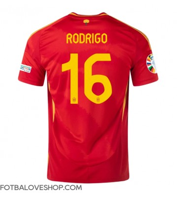 Španělsko Rodri Hernandez #16 Domácí Dres ME 2024 Krátký Rukáv
