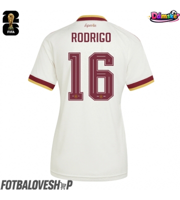 Španělsko Rodri Hernandez #16 Dámské Venkovní Dres MS 2026 Krátký Rukáv