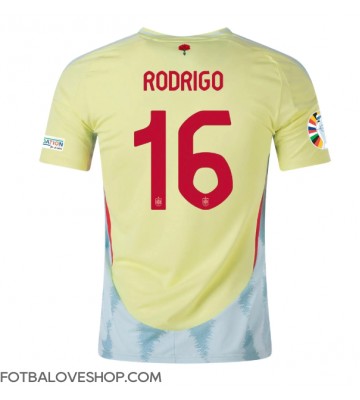 Španělsko Rodri Hernandez #16 Venkovní Dres ME 2024 Krátký Rukáv