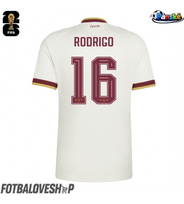 Španělsko Rodri Hernandez #16 Venkovní Dres MS 2026 Krátký Rukáv