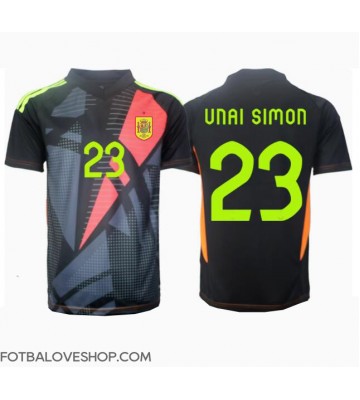 Španělsko Unai Simon #23 Brankářské Venkovní Dres ME 2024 Krátký Rukáv
