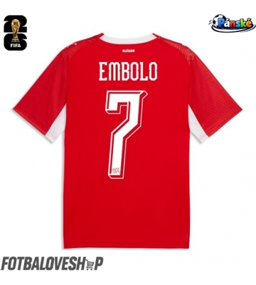 Švýcarsko Breel Embolo #7 Domácí Dres MS 2026 Krátký Rukáv
