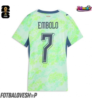 Švýcarsko Breel Embolo #7 Dámské Venkovní Dres MS 2026 Krátký Rukáv