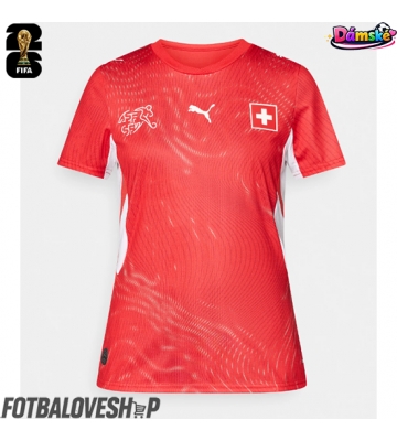 Švýcarsko Dámské Domácí Dres MS 2026 Krátký Rukáv