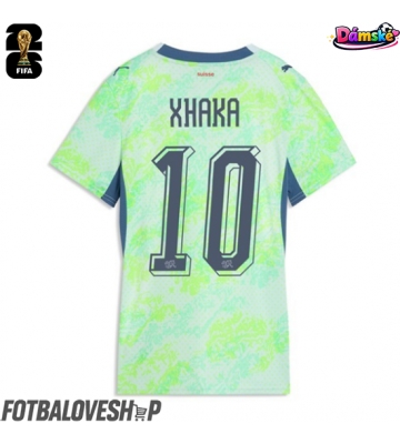 Švýcarsko Granit Xhaka #10 Dámské Venkovní Dres MS 2026 Krátký Rukáv