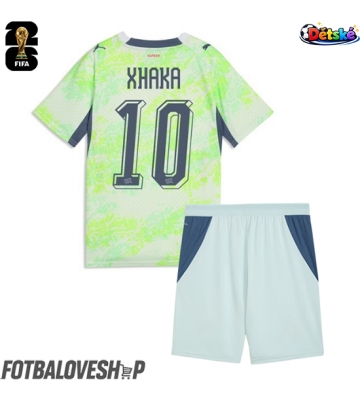 Švýcarsko Granit Xhaka #10 Dětské Venkovní Dres MS 2026 Krátký Rukáv (+ trenýrky)