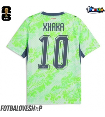 Švýcarsko Granit Xhaka #10 Venkovní Dres MS 2026 Krátký Rukáv
