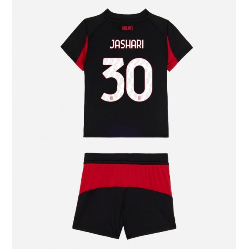AC Milan Ardon Jashari #30 Dětské Domácí Dres 2025-26 Krátký Rukáv (+ trenýrky)