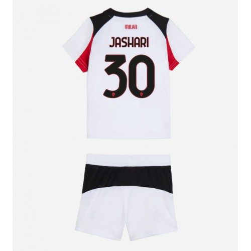 AC Milan Ardon Jashari #30 Dětské Venkovní Dres 2025-26 Krátký Rukáv (+ trenýrky)
