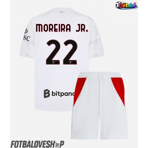 AC Milan Diego Moreira #22 Dětské Venkovní Dres 2026-27 Krátký Rukáv (+ trenýrky)