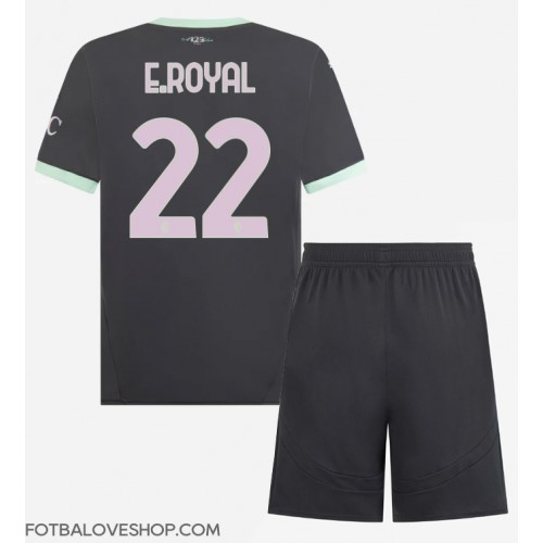 AC Milan Emerson Royal #22 Dětské Alternativní Dres 2024-25 Krátký Rukáv (+ trenýrky)