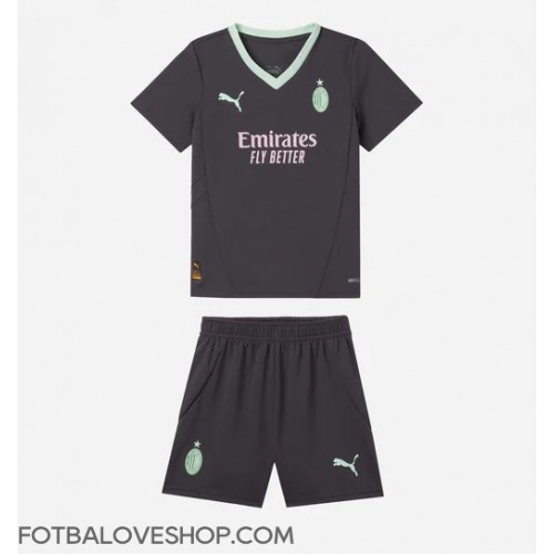AC Milan Fikayo Tomori #23 Dětské Alternativní Dres 2024-25 Krátký Rukáv (+ trenýrky)