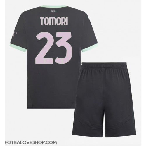 AC Milan Fikayo Tomori #23 Dětské Alternativní Dres 2024-25 Krátký Rukáv (+ trenýrky)