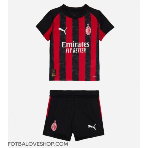 AC Milan Fikayo Tomori #23 Dětské Domácí Dres 2025-26 Krátký Rukáv (+ trenýrky)