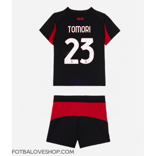 AC Milan Fikayo Tomori #23 Dětské Domácí Dres 2025-26 Krátký Rukáv (+ trenýrky)