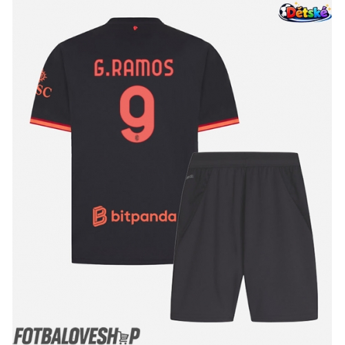 AC Milan Goncalo Ramos #9 Dětské Alternativní Dres 2026-27 Krátký Rukáv (+ trenýrky)