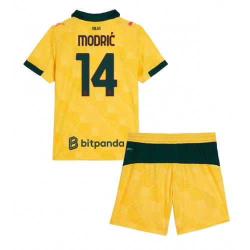 AC Milan Luka Modric #14 Dětské Alternativní Dres 2025-26 Krátký Rukáv (+ trenýrky)