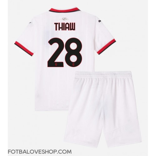 AC Milan Malick Thiaw #28 Dětské Venkovní Dres 2024-25 Krátký Rukáv (+ trenýrky)