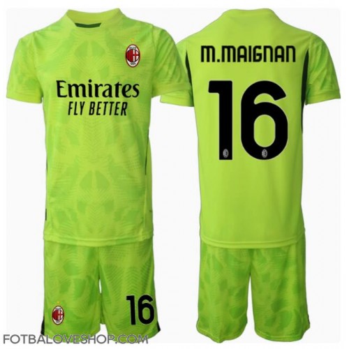 AC Milan Mike Maignan #16 Brankářské Dětské Alternativní Dres 2024-25 Krátký Rukáv (+ trenýrky)