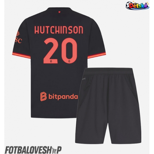 AC Milan Omari Hutchinson #20 Dětské Alternativní Dres 2026-27 Krátký Rukáv (+ trenýrky)