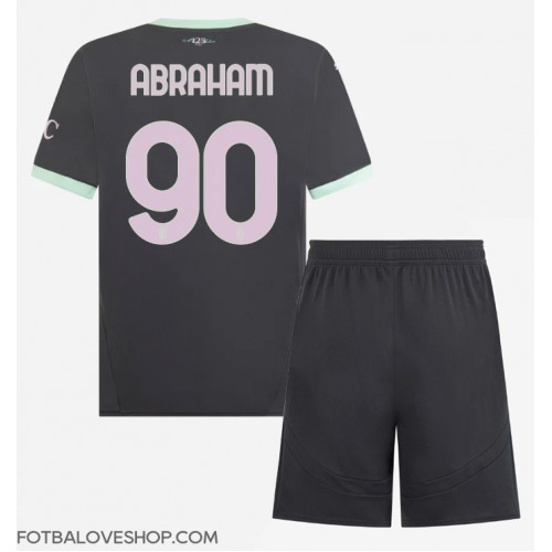 AC Milan Tammy Abraham #90 Dětské Alternativní Dres 2024-25 Krátký Rukáv (+ trenýrky)