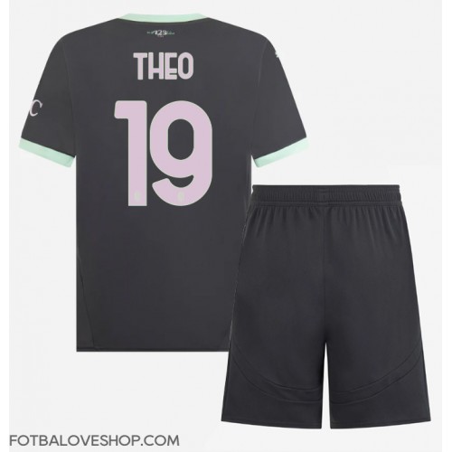 AC Milan Theo Hernandez #19 Dětské Alternativní Dres 2024-25 Krátký Rukáv (+ trenýrky)