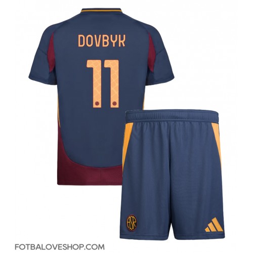 AS Roma Artem Dovbyk #11 Dětské Alternativní Dres 2024-25 Krátký Rukáv (+ trenýrky)