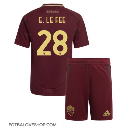 AS Roma Enzo Le Fee #28 Dětské Domácí Dres 2024-25 Krátký Rukáv (+ trenýrky)