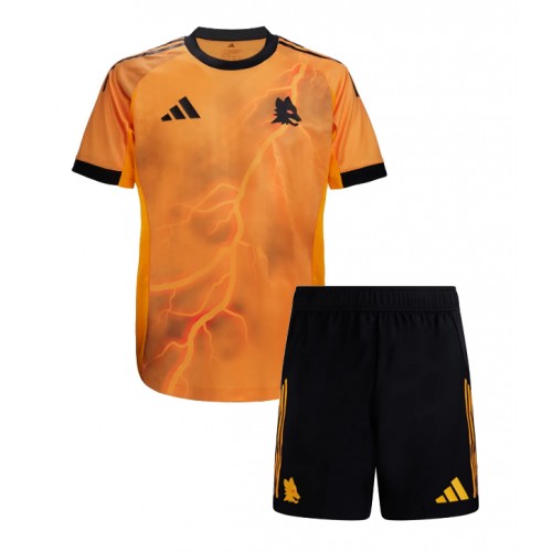 AS Roma Evan Ferguson #11 Dětské Venkovní Dres 2025-26 Krátký Rukáv (+ trenýrky)