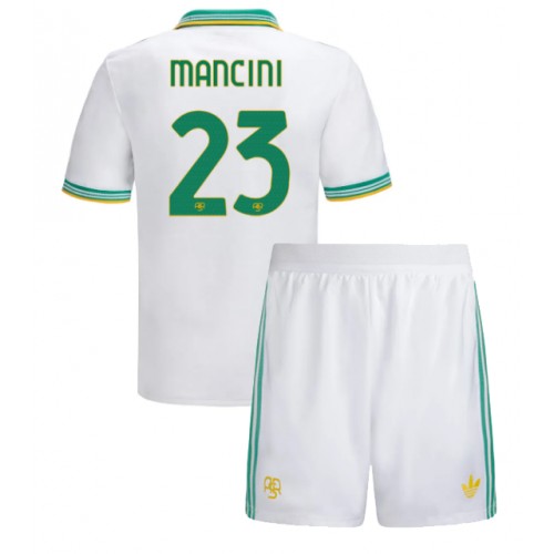AS Roma Gianluca Mancini #23 Dětské Alternativní Dres 2025-26 Krátký Rukáv (+ trenýrky)
