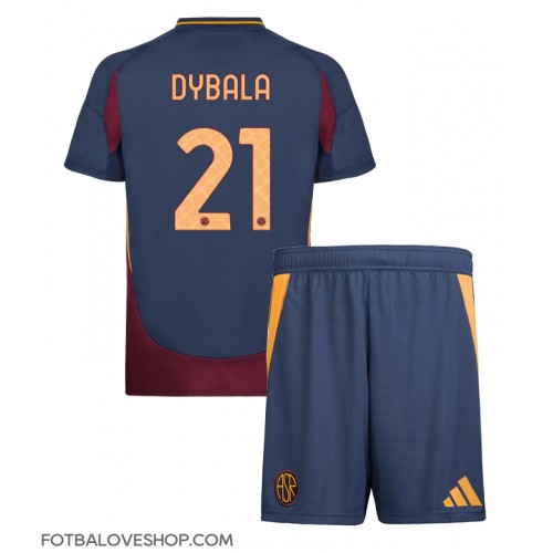 AS Roma Paulo Dybala #21 Dětské Alternativní Dres 2024-25 Krátký Rukáv (+ trenýrky)