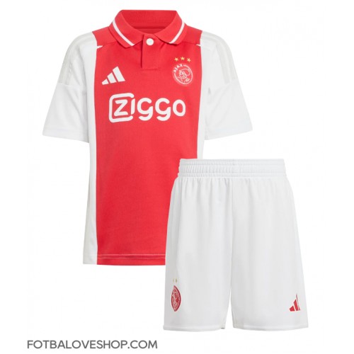 Ajax Brian Brobbey #9 Dětské Domácí Dres 2024-25 Krátký Rukáv (+ trenýrky)