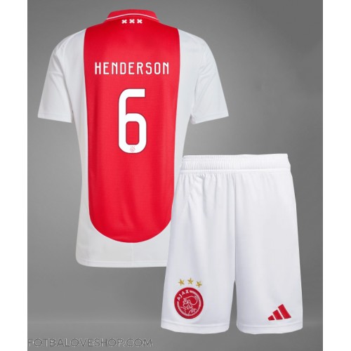 Ajax Jordan Henderson #6 Dětské Domácí Dres 2024-25 Krátký Rukáv (+ trenýrky)