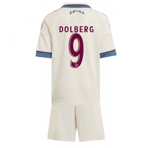 Ajax Kasper Dolberg #9 Dětské Alternativní Dres 2025-26 Krátký Rukáv (+ trenýrky)