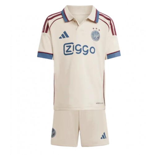 Ajax Raul Moro #7 Dětské Alternativní Dres 2025-26 Krátký Rukáv (+ trenýrky)
