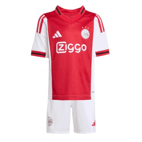 Ajax Raul Moro #7 Dětské Domácí Dres 2025-26 Krátký Rukáv (+ trenýrky)