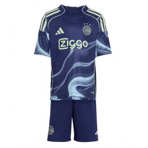 Ajax Raul Moro #7 Dětské Venkovní Dres 2025-26 Krátký Rukáv (+ trenýrky)