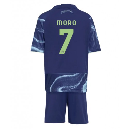 Ajax Raul Moro #7 Dětské Venkovní Dres 2025-26 Krátký Rukáv (+ trenýrky)